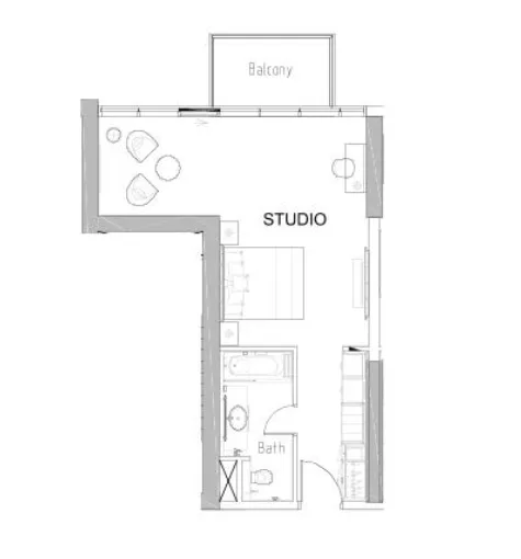 DAMAC Damac Hills - Radisson Dubai floor plan