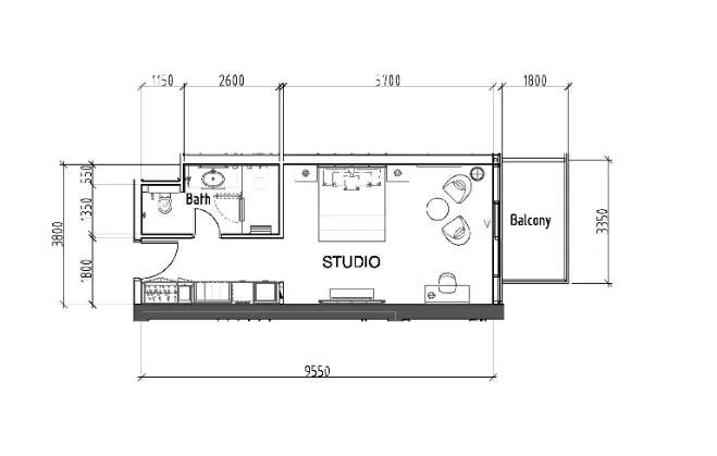 DAMAC Damac Hills - Radisson Dubai floor plan