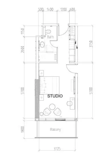 DAMAC Damac Hills - Radisson Dubai floor plan