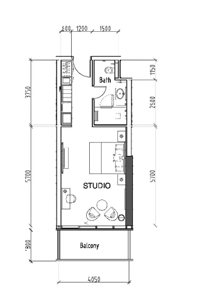 DAMAC Damac Hills - Radisson Dubai floor plan