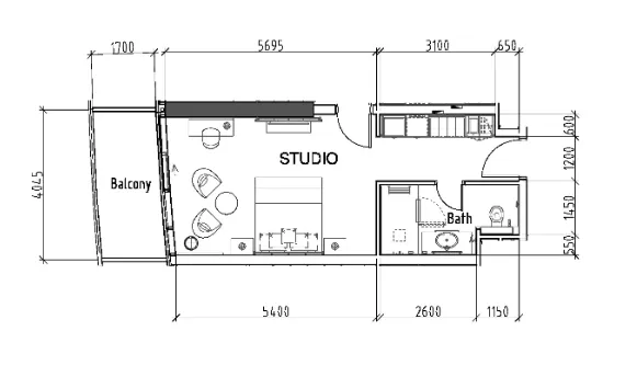 DAMAC Damac Hills - Radisson Dubai floor plan