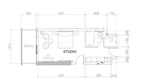 DAMAC Damac Hills - Radisson Dubai floor plan