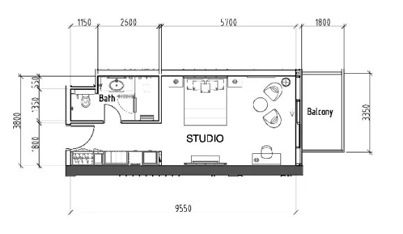 DAMAC Damac Hills - Radisson Dubai floor plan