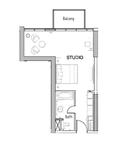 DAMAC Damac Hills - Radisson Dubai floor plan