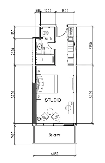 DAMAC Damac Hills - Radisson Dubai floor plan