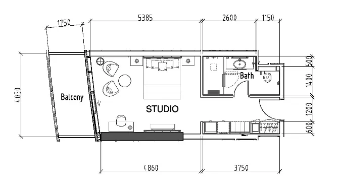 DAMAC Damac Hills - Radisson Dubai floor plan