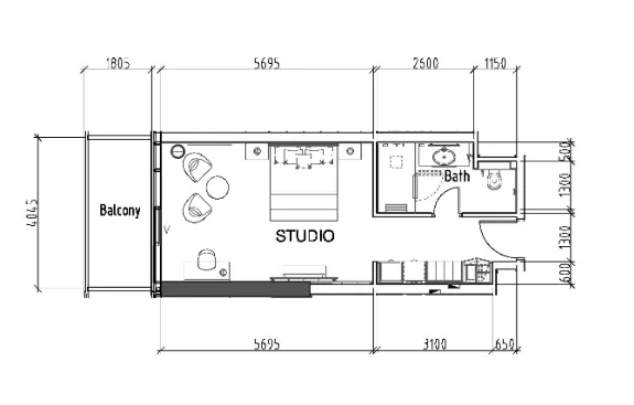 DAMAC Damac Hills - Radisson Dubai floor plan
