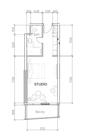 DAMAC Damac Hills - Radisson Dubai floor plan