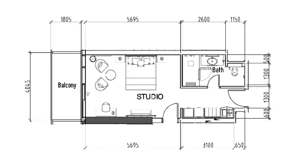 DAMAC Damac Hills - Radisson Dubai floor plan