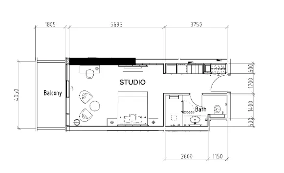 DAMAC Damac Hills - Radisson Dubai floor plan