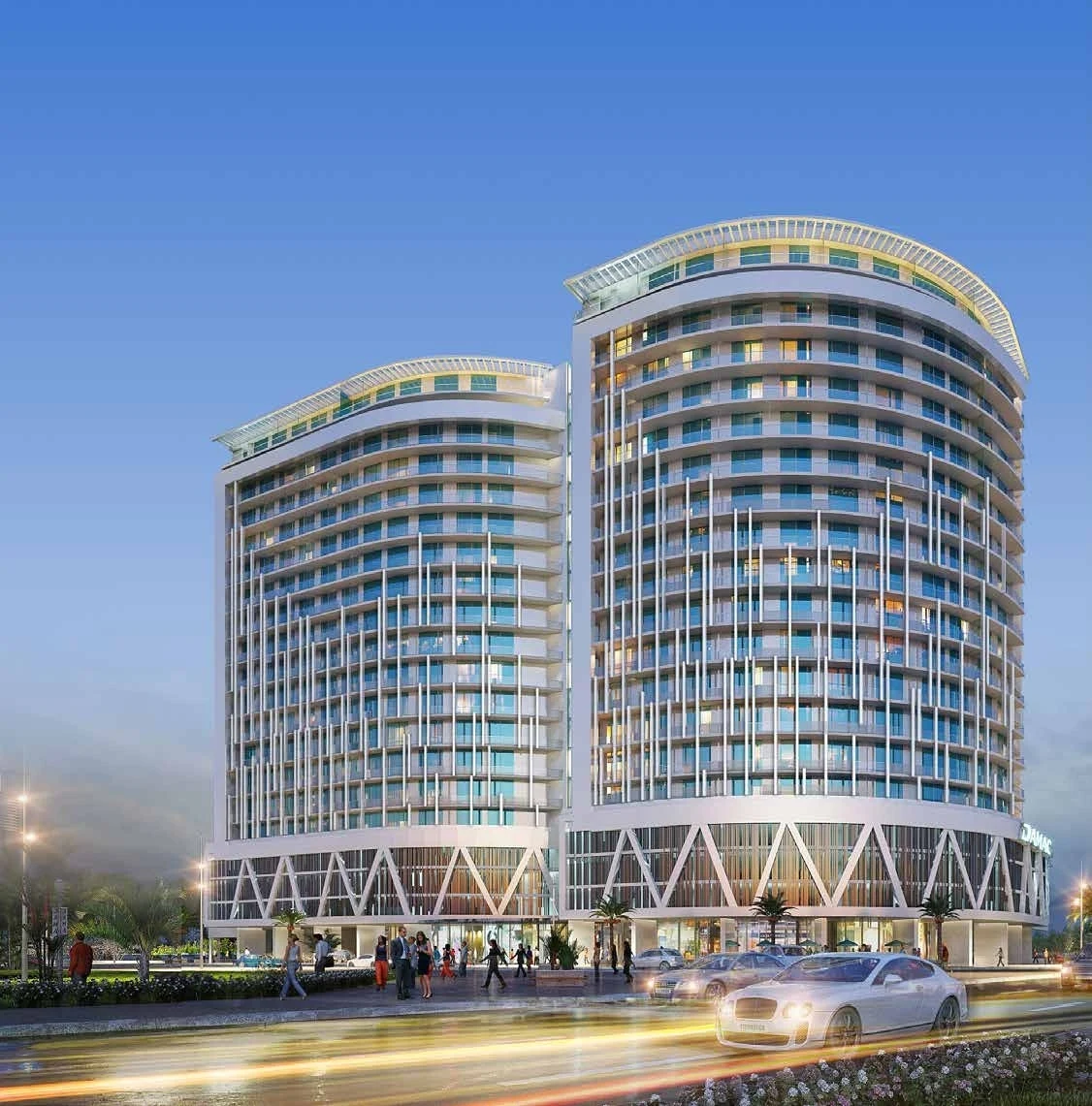 Exterior at DAMAC Majestine in Business Bay Dubai