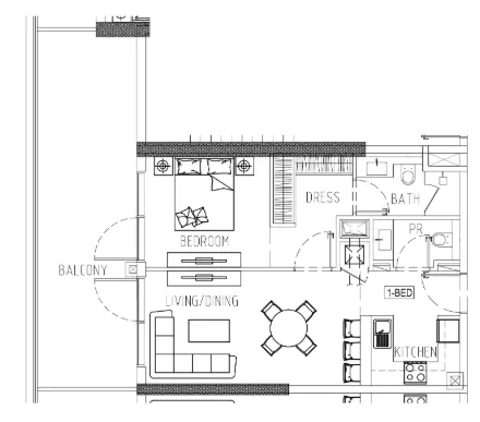 DAMAC Damac Riverside Views floor plan