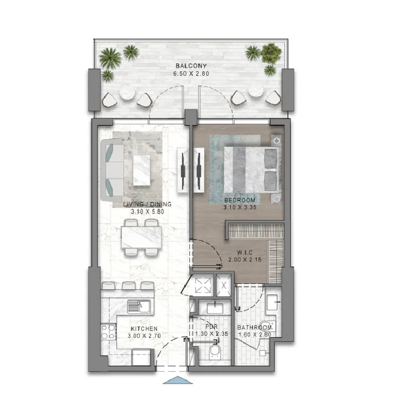 DAMAC Damac Riverside Views floor plan