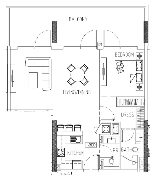 DAMAC Damac Riverside Views floor plan