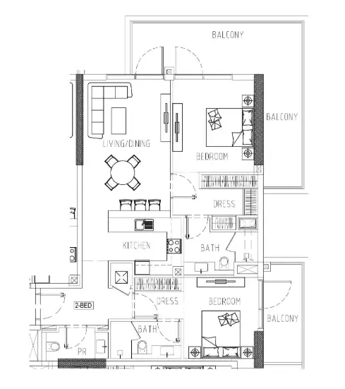 DAMAC Damac Riverside Views floor plan