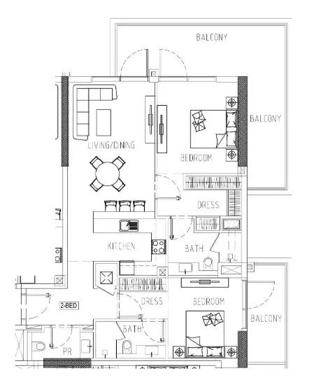 DAMAC Damac Riverside Views floor plan