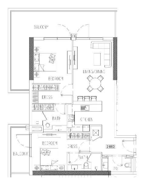 DAMAC Damac Riverside Views floor plan