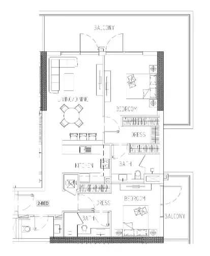 DAMAC Damac Riverside Views floor plan