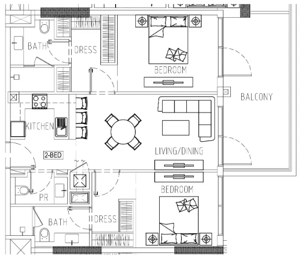 DAMAC Damac Riverside Views floor plan