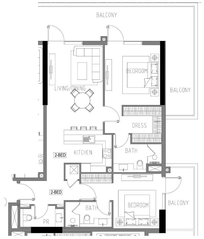 DAMAC Damac Riverside Views floor plan