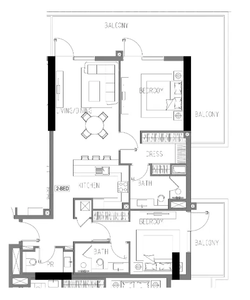 DAMAC Damac Riverside Views floor plan