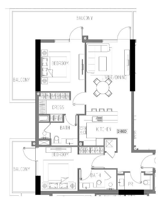 DAMAC Damac Riverside Views floor plan