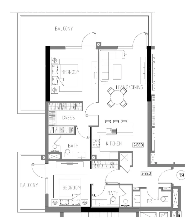 DAMAC Damac Riverside Views floor plan