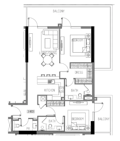 DAMAC Damac Riverside Views floor plan