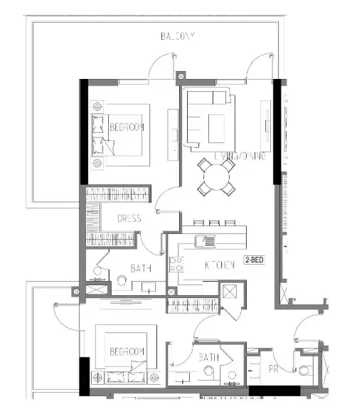 DAMAC Damac Riverside Views floor plan