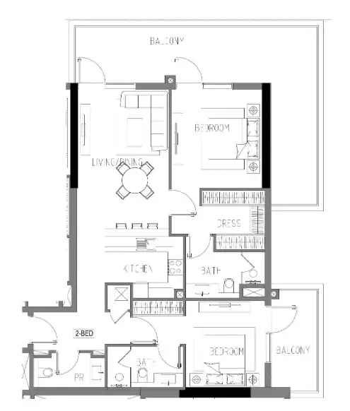 DAMAC Damac Riverside Views floor plan