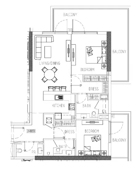 DAMAC Damac Riverside Views floor plan
