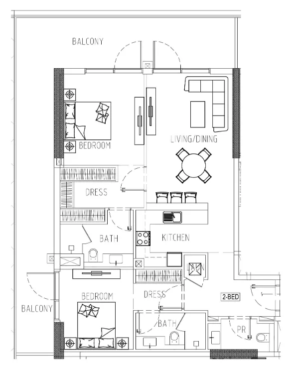 DAMAC Damac Riverside Views floor plan