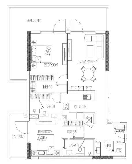 DAMAC Damac Riverside Views floor plan