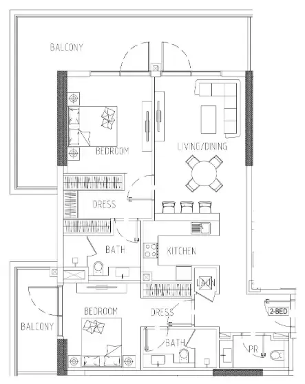 DAMAC Damac Riverside Views floor plan