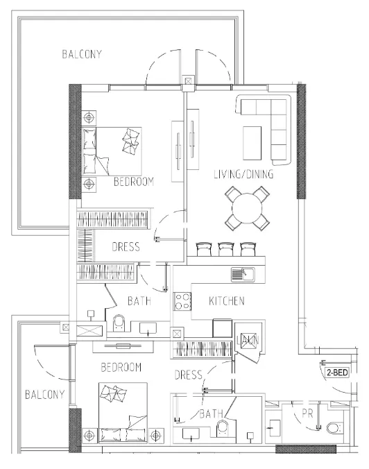 DAMAC Damac Riverside Views floor plan
