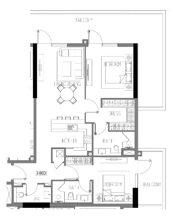 DAMAC Damac Riverside Views floor plan