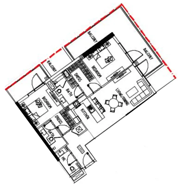 DAMAC Damac Riverside Views floor plan