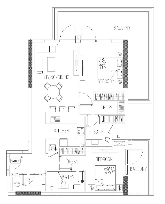 DAMAC Damac Riverside Views floor plan