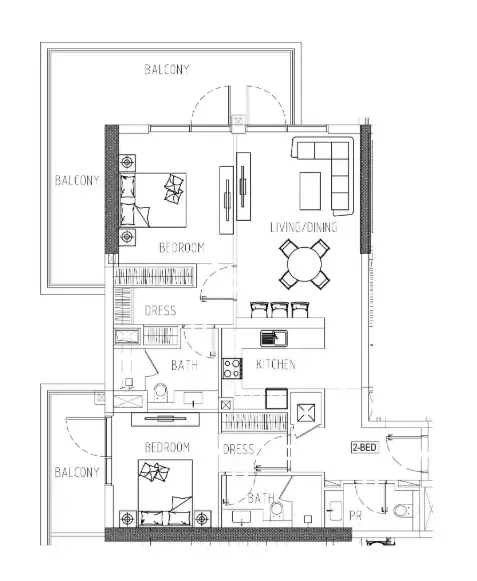 DAMAC Damac Riverside Views floor plan