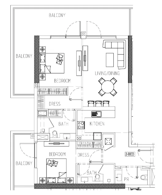 DAMAC Damac Riverside Views floor plan