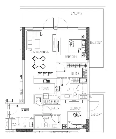 DAMAC Damac Riverside Views floor plan