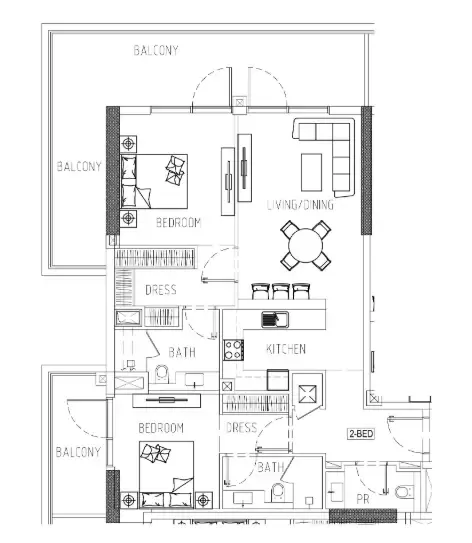 DAMAC Damac Riverside Views floor plan