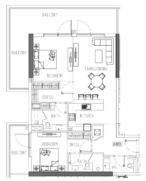 DAMAC Damac Riverside Views floor plan