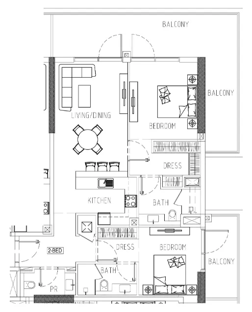 DAMAC Damac Riverside Views floor plan