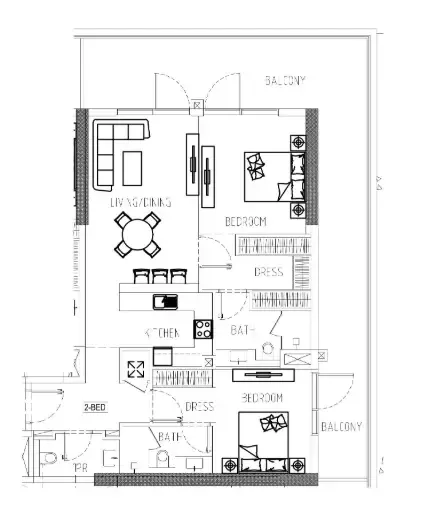 DAMAC Damac Riverside Views floor plan