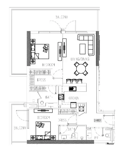 DAMAC Damac Riverside Views floor plan
