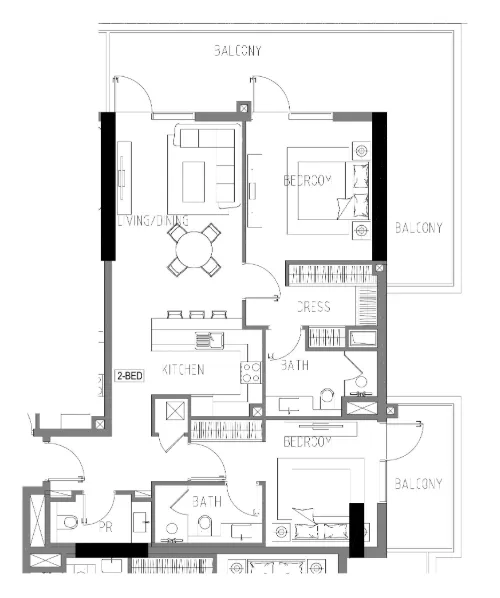 DAMAC Damac Riverside Views floor plan