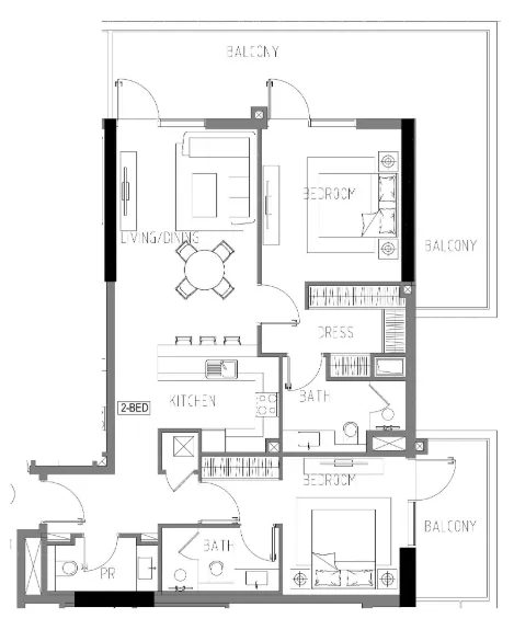 DAMAC Damac Riverside Views floor plan