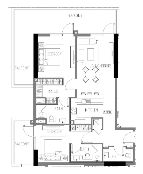 DAMAC Damac Riverside Views floor plan