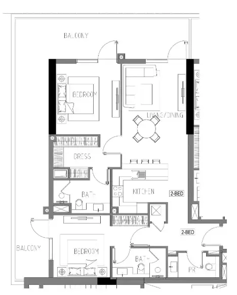 DAMAC Damac Riverside Views floor plan